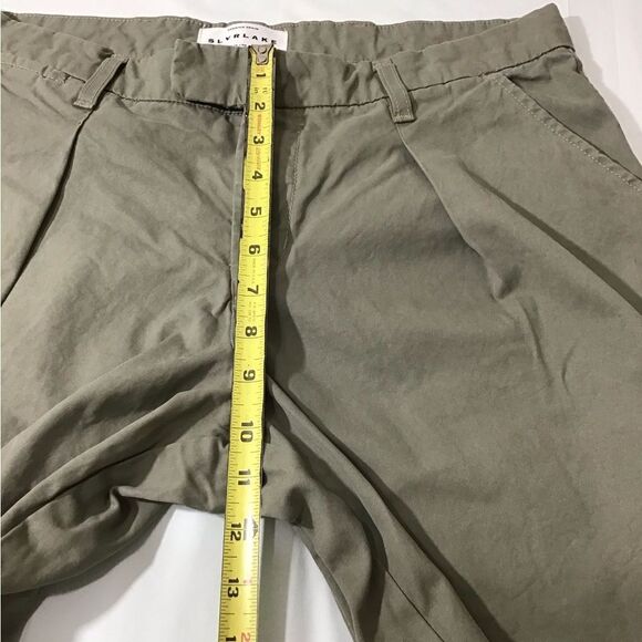 SLVRLAKE Lola Cotton Twill Wide-Leg Pants Size 12 - Picture 10 of 13